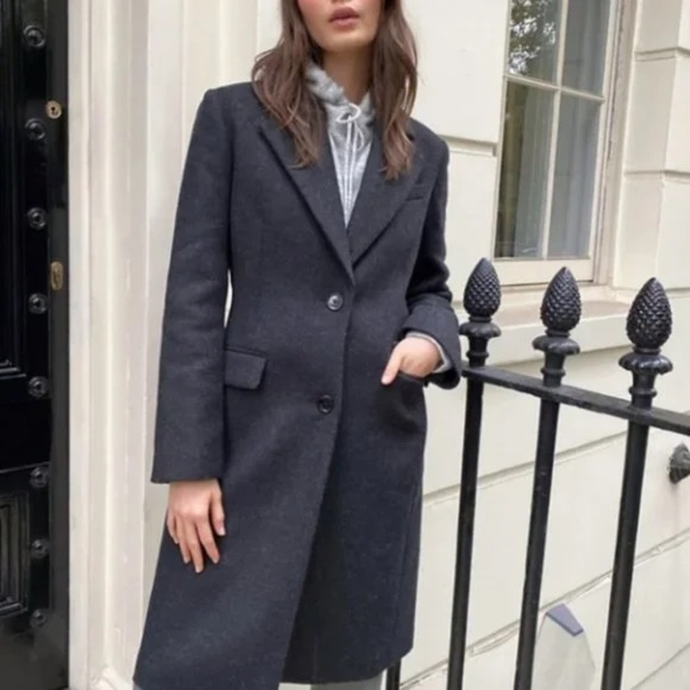 Aritzia Babaton Davenport Elegant Gray Women's Coat